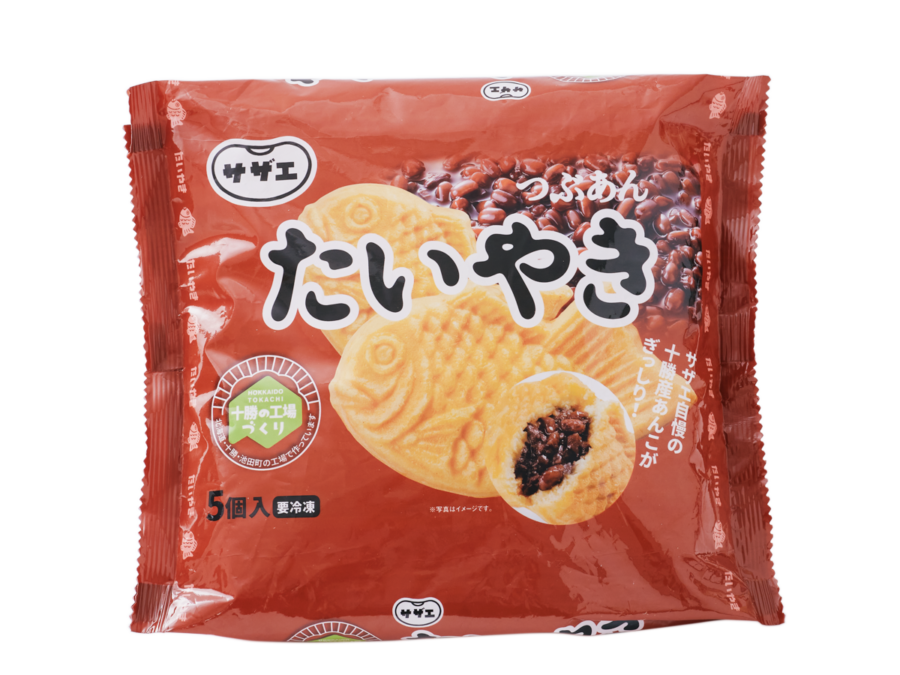 冷凍たい焼きつぶあん5個入 | お品書き | サザエ食品株式会社